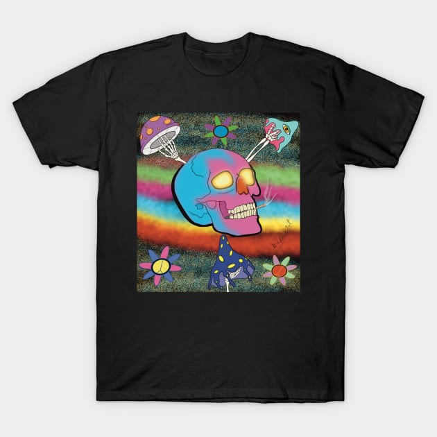 Trippy skull T-Shirt by Dr Paul Art